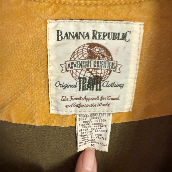 Vintage Banana Republic Barn Jacket Adventure Outfitters Safari 1980s Men's Sz M - Picture 4 of 15